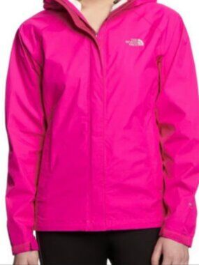 EUC The North Face Womens Pink Venture HyVent 2.5L Rain Jacket Sz Small